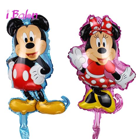 Pcs Mini Mickey Minnie Foil Balloons Disney Aluminum Air Filled