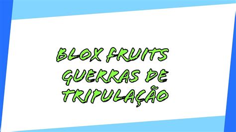 Att Do Blox Fruits novidades das Tripulação YouTube