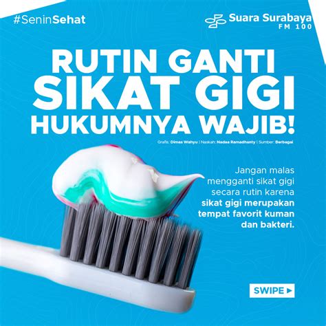 Rutin Ganti Sikat Gigi Hukumnya Wajib