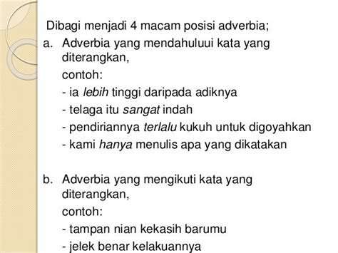 Yuk Lihat 15 Contoh Kata Adverbia Paling Baru Kata2 Senja