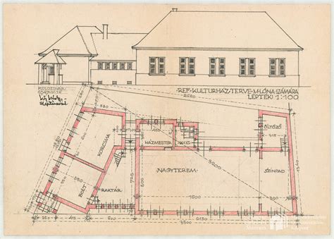 Alaprajz és homlokzat Kós Károly Virtuális Archívum
