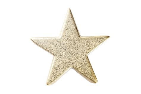 Gold Christmas Star Isolated On A Transparent Background Png