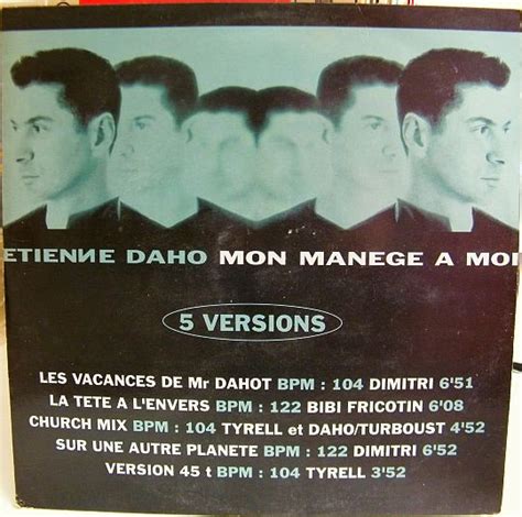 Etienne Daho Mon Manège à Moi Disque Vinyle Maxi 33 Tours Collector