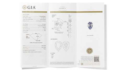 Sample Of Gia Colored Diamond Grading Report Gia 4cs