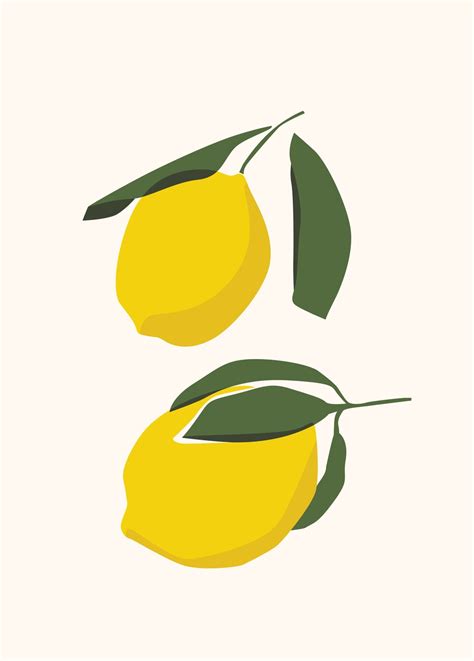 Wall Art Print | Abstract Lemon! | UKposters