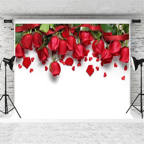 Mohome X Ft Happy Valentine S Day Photography Backdrop Rose Decoration