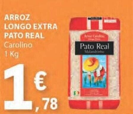 Promoção ARROZ LONGO EXTRA PATO REAL Carolino 1 Kg em E Leclerc