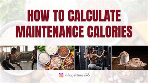 How To Calculate Maintenance Calories Village Fitness YouTube