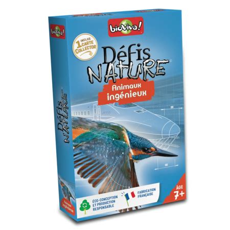 Jeu éducatif Défis Nature Animaux inspirants BIOVIVA Comparateur