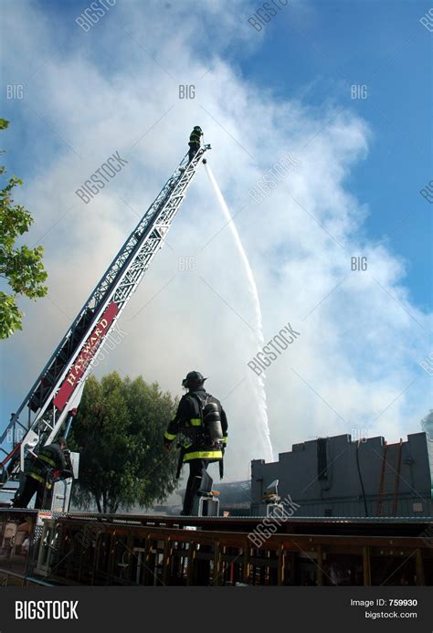 Firemen Putting Out Image Photo Free Trial Bigstock