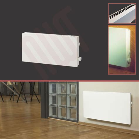 W Adax Vp Slimline White Electric Panel Heater Wall Mounted