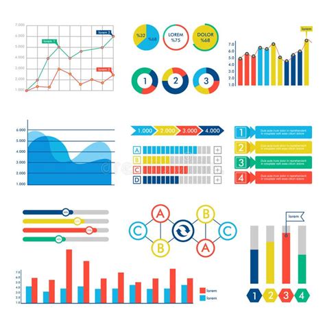 Infographic Web Design Charts Vector Elements Stock Vector ...