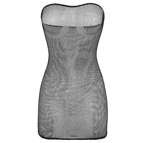 Women Black Bodycon Mini Dress Sheer Bikini Cover Up Sexy See Through Swimwear Beach Dress
