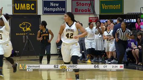 Umbc Womens Basketball Vs Vermont Highlights 11417 Youtube