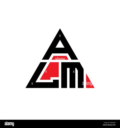 Logo Lettre Triangle Alm Avec Forme De Triangle Monogramme De Logo