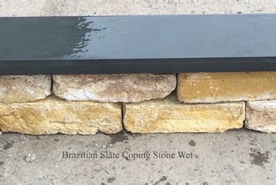 Single Brick Wall Slate Coping Stones EAZYCLAD STONE CLADDING