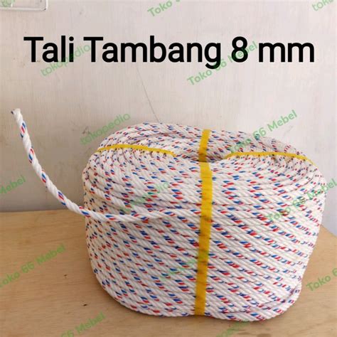 Jual Tali Tambang Mm Plastik Pp Super Permeter Tali Tampar Mm Ppd