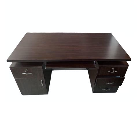 Engineered Wood Rectangular Brown Wooden Office Table At Rs 2600 In