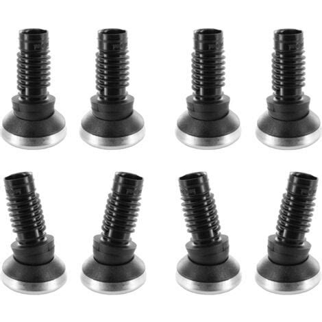 8x Embout Rentrant Pied Rond Orientable Base De Glissement 25mm En