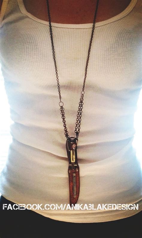 Antique Swiss Army Knife Necklace Anikablakedesign Knife Necklace Arrow Necklace