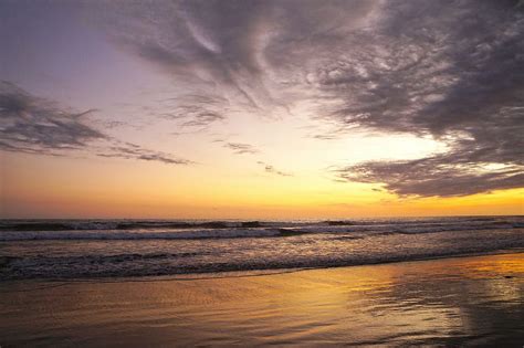 Hd Wallpaper Sunset On The Beach El Salvador Dom Ocean Holiday