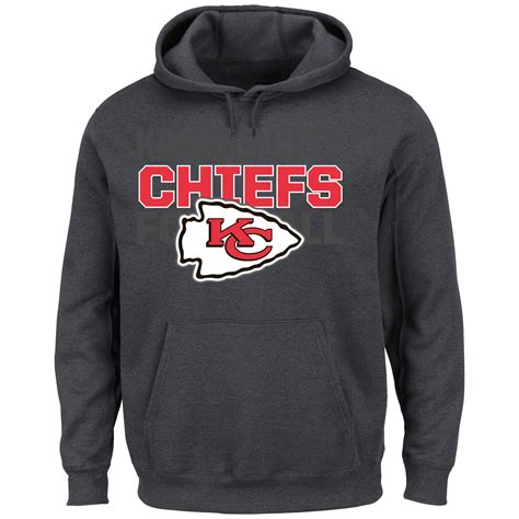 Nfl Kansas City Chiefs Mens 1st And Goal Vi Fleece Charcoal Large