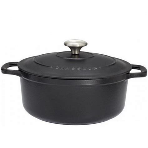 CHASSEUR Cocotte ronde en fonte émaillée 24cm noire sublime