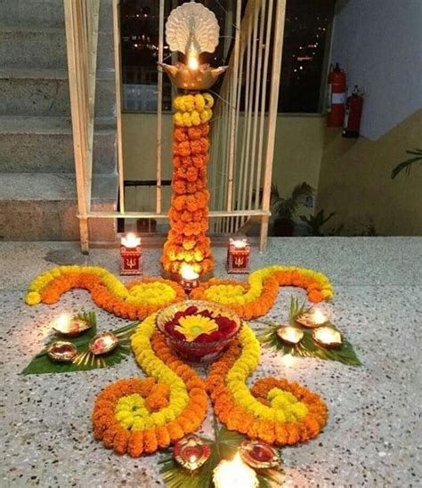 Magically Lit Diya Decorations For The Special D Day Decor Flower