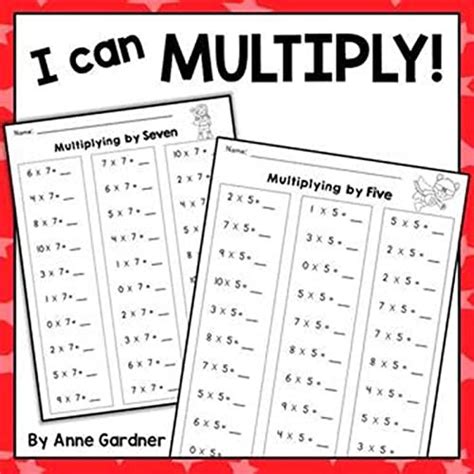 Math Fluency Worksheets Multiplication