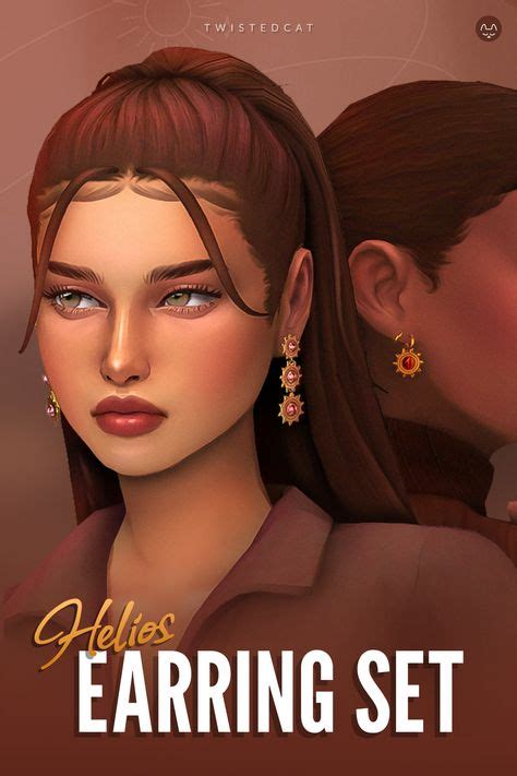 Earring Set Sims 4 Cc Accessories Maxis Match Jewelry