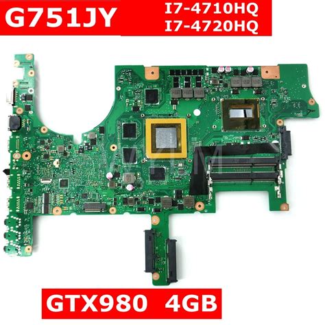 G751JY With I7 CPU GTX980M 4GB Mainboard For ASUS G751J G751JY G751JT