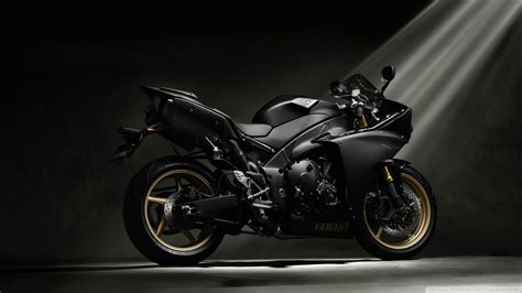 Black and gray sports bike, Yamaha YZF, motorcycle, Yamaha Black ...