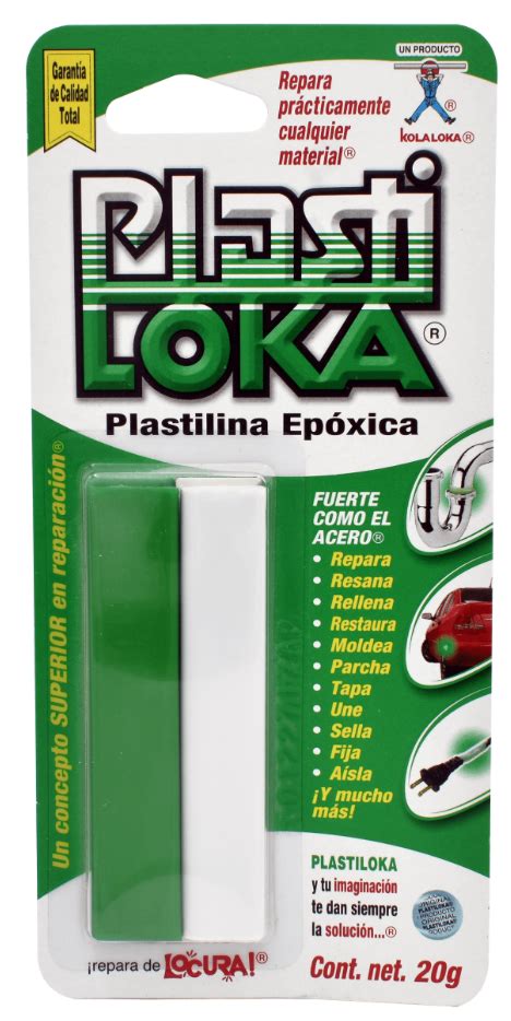 Plastiloka Pegamento Plastilina Epoxica Verde Y B Lanco Rappi