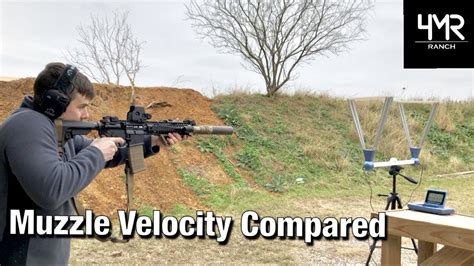 How Much Do Silencers And Barrel Length Affect Muzzle Velocity Youtube