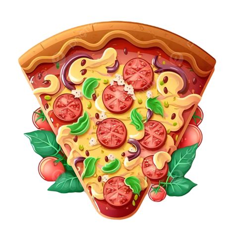 Pizza Comida Comida R Pida Decoraci N Dibujos Animados Ilustraci N