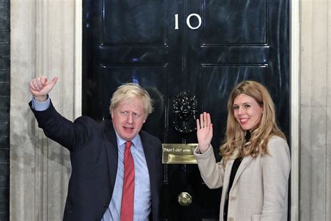 British Prime Minister Boris Johnson And His Fiancée Carrie Symonds