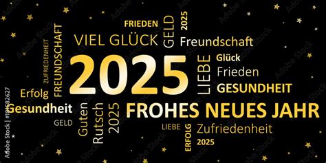 Glückwunschkarte Silvester 2025 Guten Rutsch und ein frohes neues