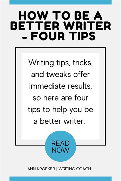 Writing Coach Writing Tips Interview Format Sentence Construction