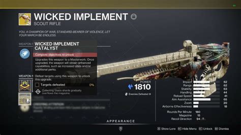 Destiny 2 Wicked Implement Exotic Catalyst Guide