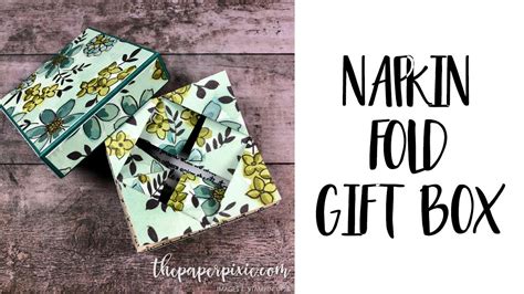 Napkin Fold Gift Box Youtube