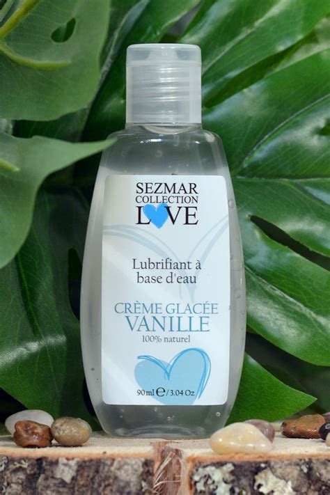 Lubrifiant à base d eau 100 Naturel aux arômes crème glacée vanille