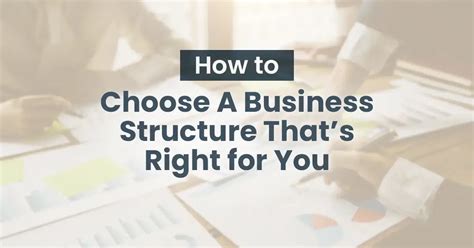 How To Choose A Business Structure Thats Right For You Accountant