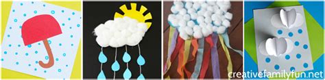 Rain and Raindrop Crafts for Kids - Creative Family Fun
