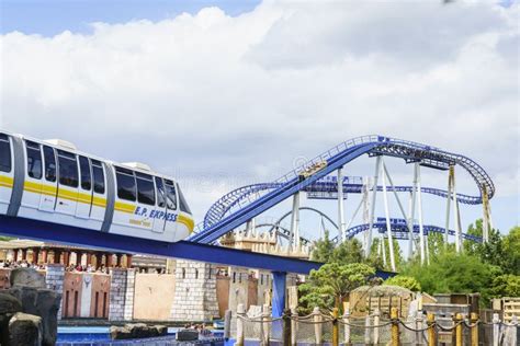 Europa Park Express Train Greek Scenery Stock Photos Free Royalty