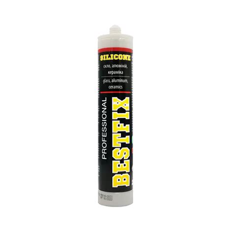 Силиконовый герметик прозрачный Silicone Sealant G11 BESTFIX 280 мл ...