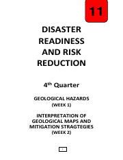 Drrr Q Week And Handouts Pdf Disaster Readiness And Risk