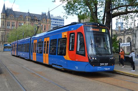 Sheffield Supertram Tram Train Class 399 207 Cathedral … Flickr