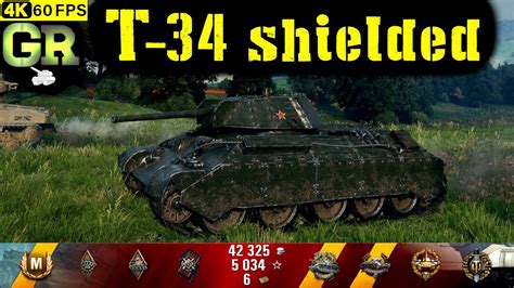 World Of Tanks T 34 Shielded Replay 7 Kills 1 8K DMG Patch 1 4 0