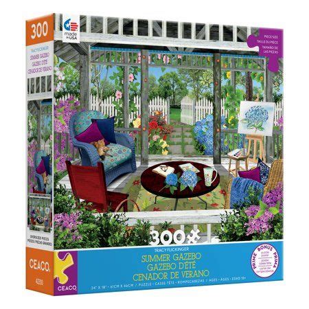 Ceaco Tracy Flickinger Summer Gazebo 300 Piece Oversized Jigsaw