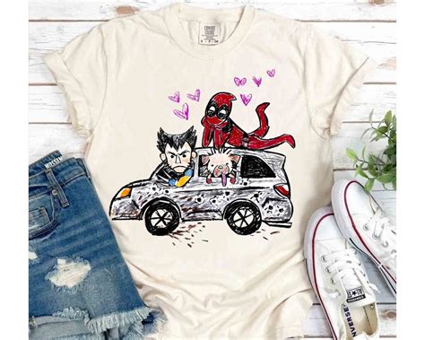 Marvel X Men Deadpool Wolverine Dogpool 2024 Shirts Wolverine Logan